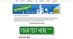 Desktop Screenshot of ezstreetsigns.com